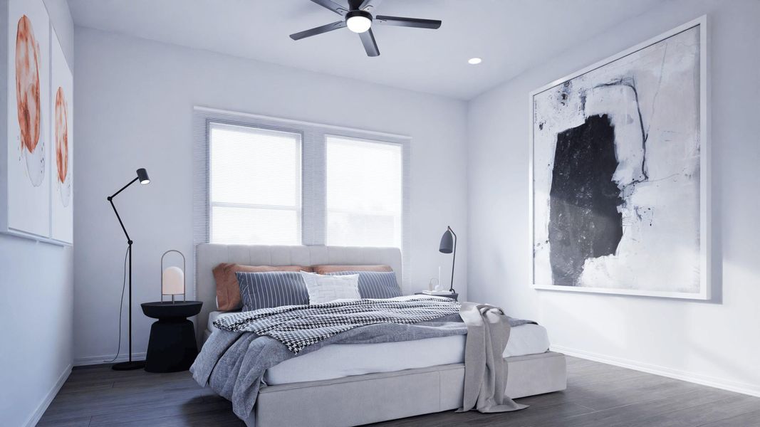 Furnished interior view inside a new home in , Houston (Image 13).