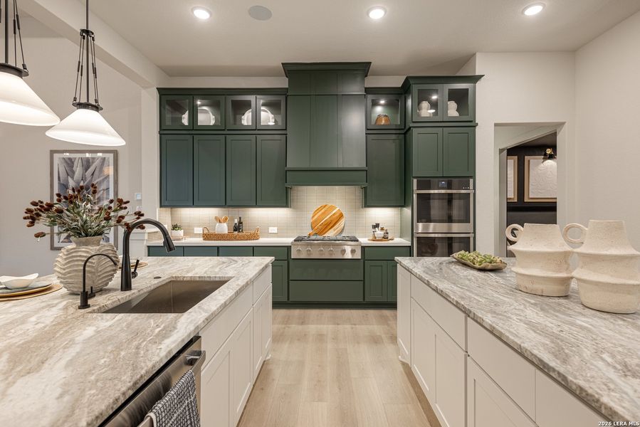 Furnished interior view inside a new home in Caliza Reserve, Boerne (Image 16).