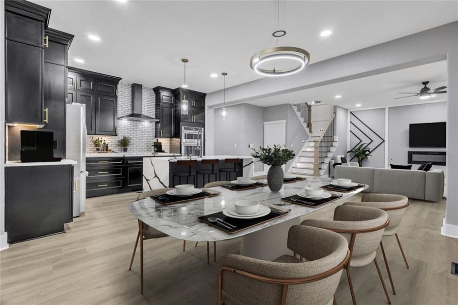 Furnished interior view inside a new home in , Fairburn (Image 11).