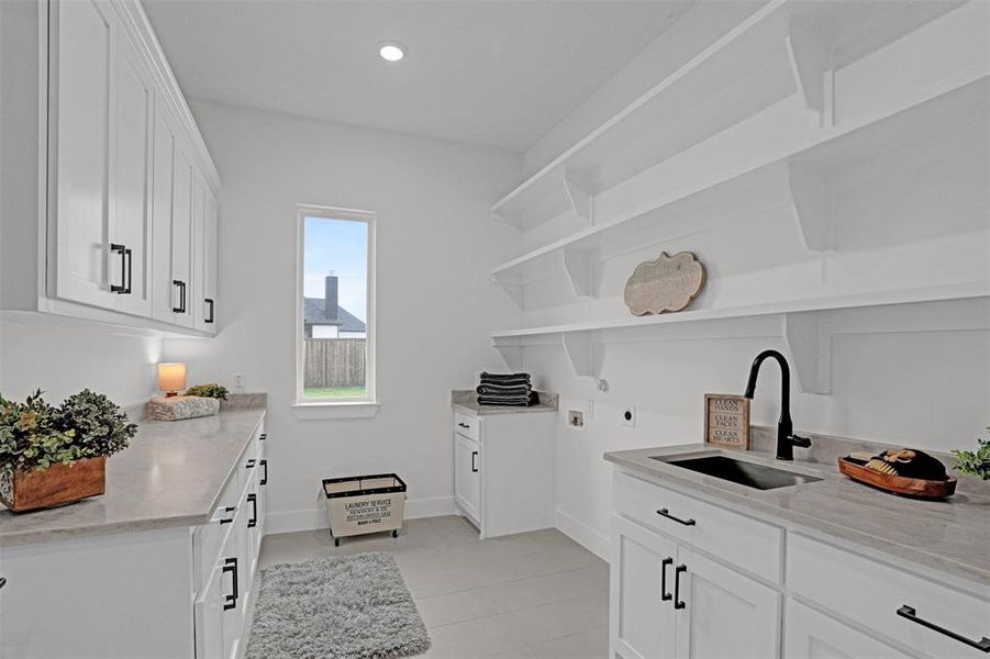 Oversized laundry room.