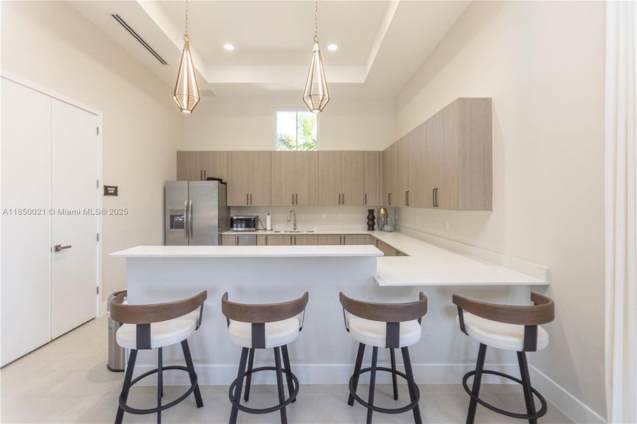 Furnished interior view inside a new home in , Miami (Image 9).