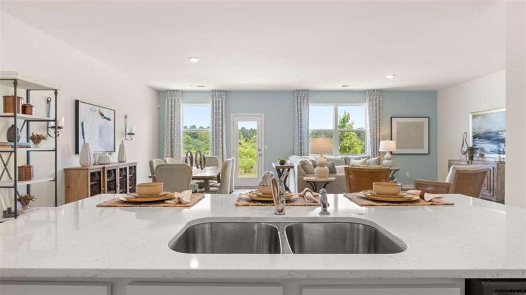 Furnished interior view inside a new home in The Preserve at Agricultural Village, Perry (Image 2).