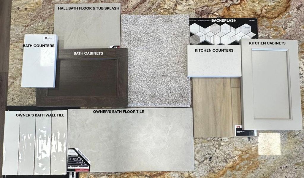 Sample of building materials used in homes in Pine Rock South, Conroe (Image 5).