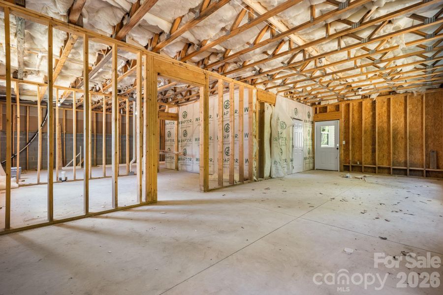 In-progress construction of a new home in , Taylorsville, NC (Image 37).