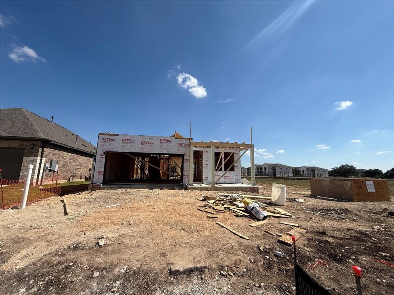 In-progress construction of a new home in Berry Creek Highlands, Georgetown, TX (Image 10). In-progress construction of a new home in Berry Creek Highlands, Georgetown, TX (Image 10).