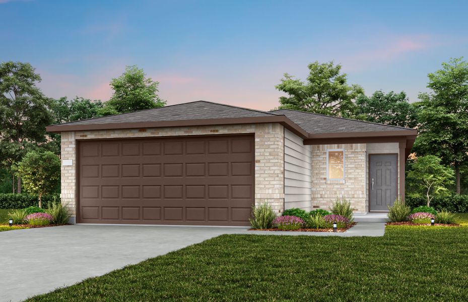 Representative exterior photo of a completed home built from the Llano by Centex in Ashford Crossing, Princeton, TX (Image 8). Representative exterior photo of a completed home built from the Llano by Centex in Ashford Crossing, Princeton, TX (Image 8).