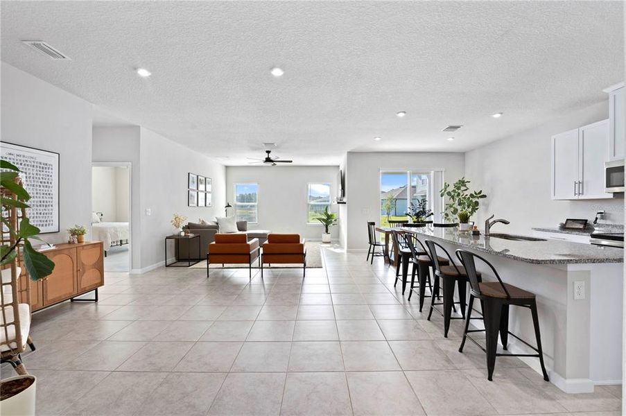 Furnished interior view inside a new home in , Daytona Beach (Image 15).