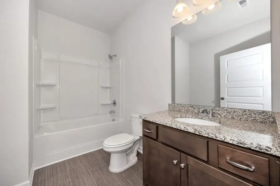 The Avery- Hall Bath 3. Sample image for illustration; upgrades, options, and colors may vary.