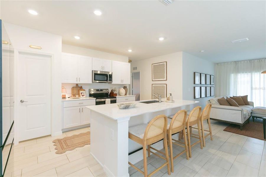 Furnished interior view inside a new home in Angeline, Land O' Lakes (Image 9).