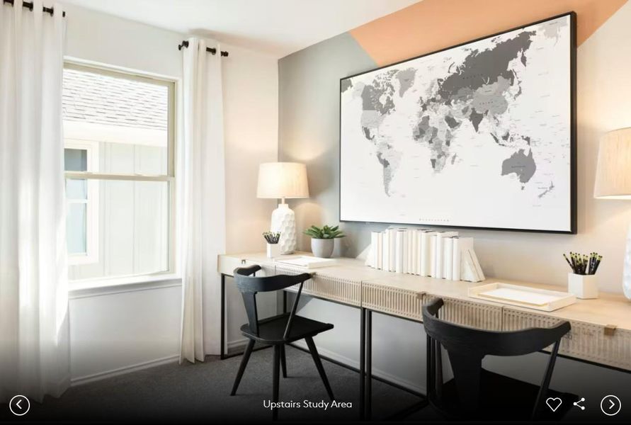 Photo of Pulte model home with same floor plan, not of actual home listed. Photo of Pulte model home with same floor plan, not of actual home listed.