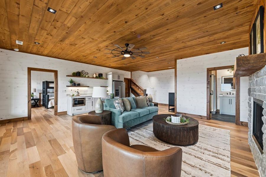 Furnished interior view inside a new home in , Blue Ridge (Image 48).