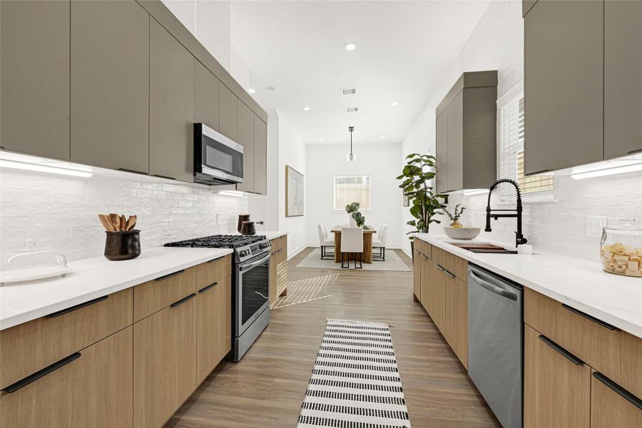 Furnished interior view inside a new home in , Houston (Image 8). Furnished interior view inside a new home in , Houston (Image 8).