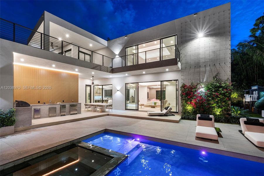 Exterior details and patio area of a home in , Miami (Image 24). Exterior details and patio area of a home in , Miami (Image 24).