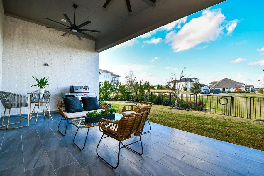 Exterior details and patio area of a home in , Cypress (Image 3). Exterior details and patio area of a home in , Cypress (Image 3).