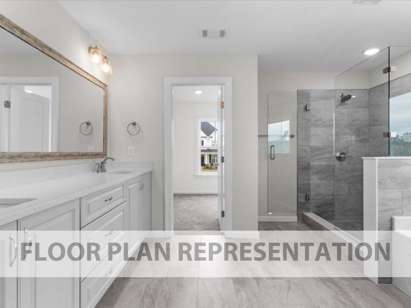 Dublin II Floor Plan Representation | Private Bath to Closet
