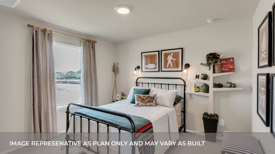 Furnished interior view inside a new home in Trails at Wildhorse, Austin (Image 21).