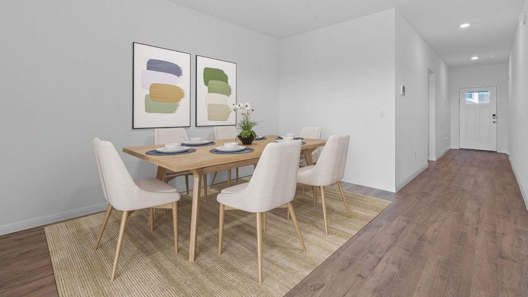 Furnished interior view inside a new home in Prairie Lakes, Buda (Image 4).