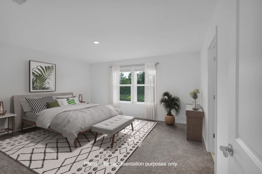 Furnished interior view inside a new home in Wells Landing, Jacksonville (Image 9). Furnished interior view inside a new home in Wells Landing, Jacksonville (Image 9).