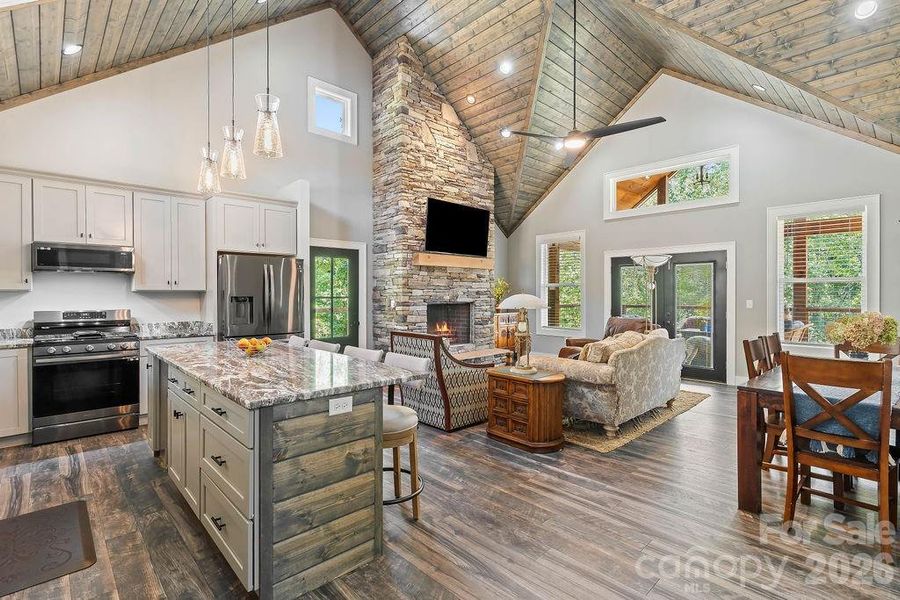 Furnished interior view inside a new home in , Hendersonville (Image 10).