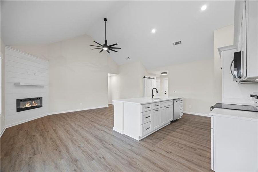 Furnished interior view inside a new home in , Toccoa (Image 7). Furnished interior view inside a new home in , Toccoa (Image 7).