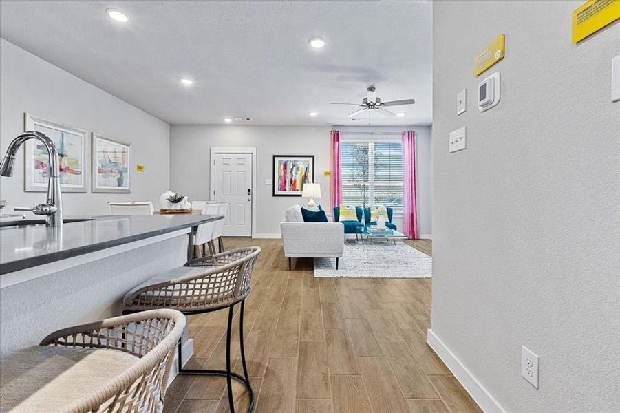 Furnished interior view inside a new home in Heartland Townhomes, Heartland (Image 5).