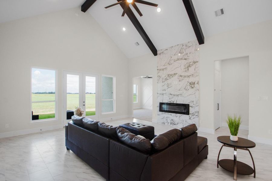 Furnished interior view inside a new home in , Angleton (Image 33).