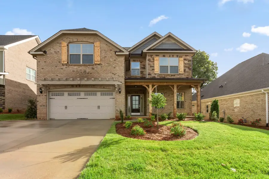 Front exterior of a new home in Weybridge, Burlington, NC, highlighting curb appeal (Image 25).