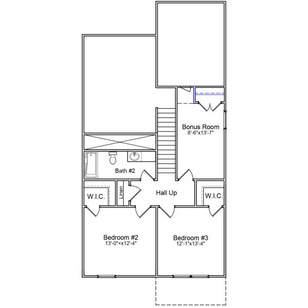2D floor plan layout of this home in Bluefield, Lexington, SC (Image 3).