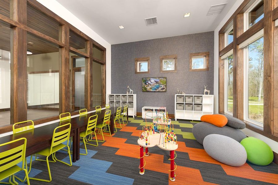 Children's play area in clubhouse