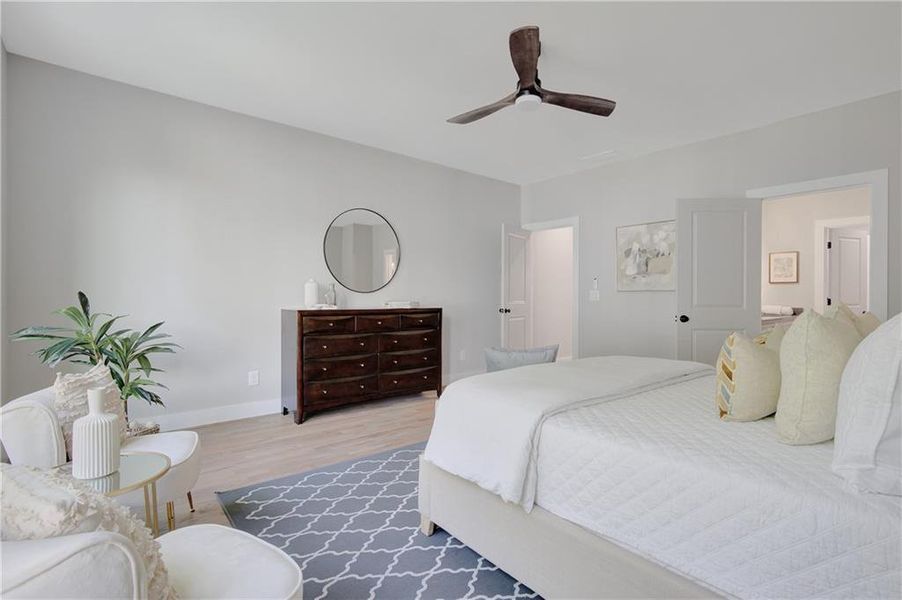 Furnished interior view inside a new home in , Atlanta (Image 12).