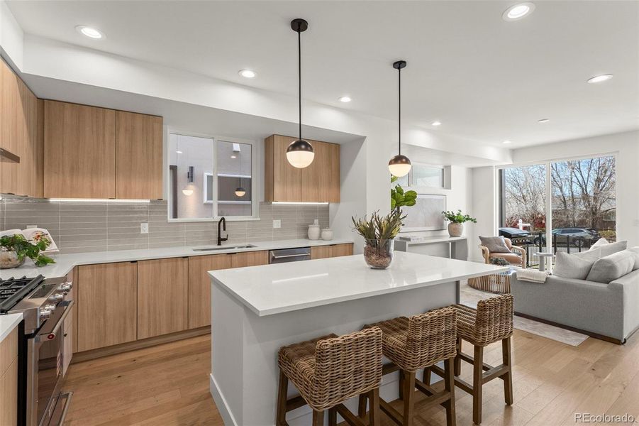 Furnished interior view inside a new home in , Denver (Image 3).