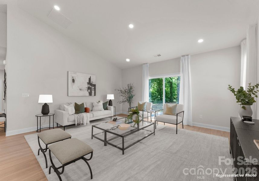 Furnished interior view inside a new home in , Charlotte (Image 10).