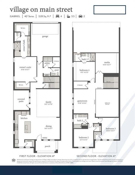 From great entertaining spaces to spacious and private bedrooms, our Gabriel floor plan is a home the entire family will enjoy!