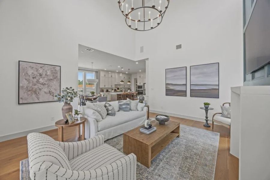 Furnished interior view inside a new home in Uptown Celina, Celina (Image 8).