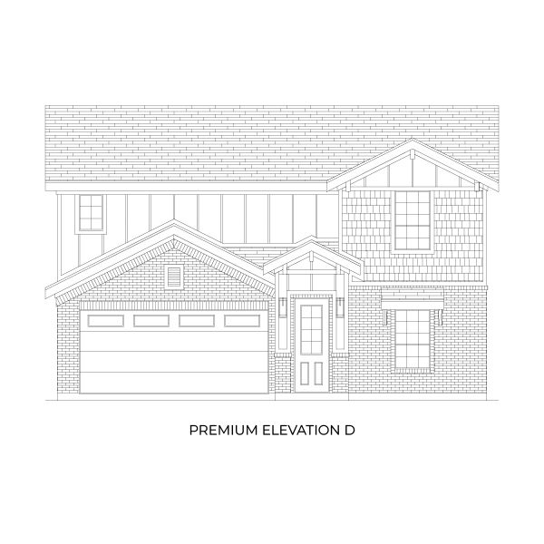 Representative rendering of the exterior for the Reagan Select F by First Texas Homes (Image 11).