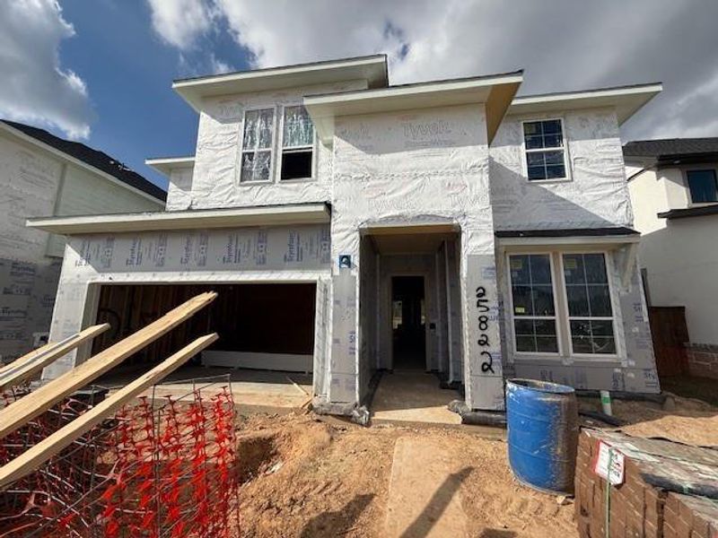In-progress construction of a new home in Tompkins Reserve, Katy, TX (Image 6).