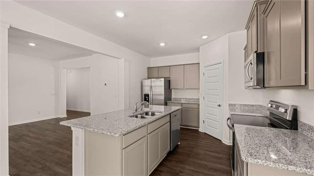 Furnished interior view inside a new home in Oakchase at Hampton, Hampton (Image 4).