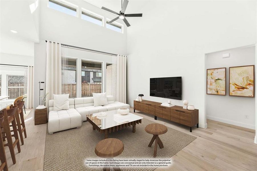 Furnished interior view inside a new home in Willow Wood, McKinney (Image 14).