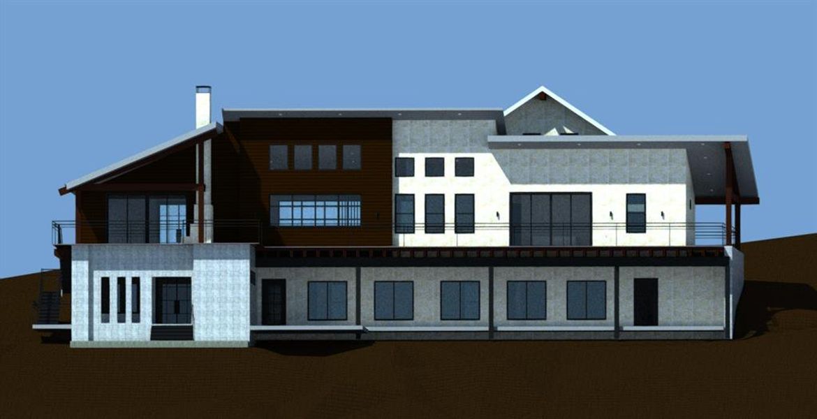 AI Generated Model of Back Elevation