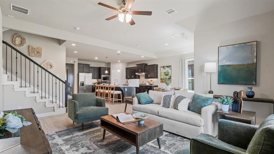 Furnished interior view inside a new home in Treeline, Justin (Image 13).