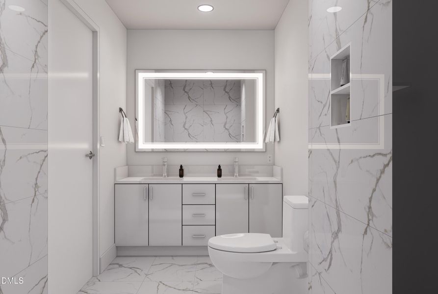 Bathroom Vanity - White Cabinets Bathroom Vanity - White Cabinets