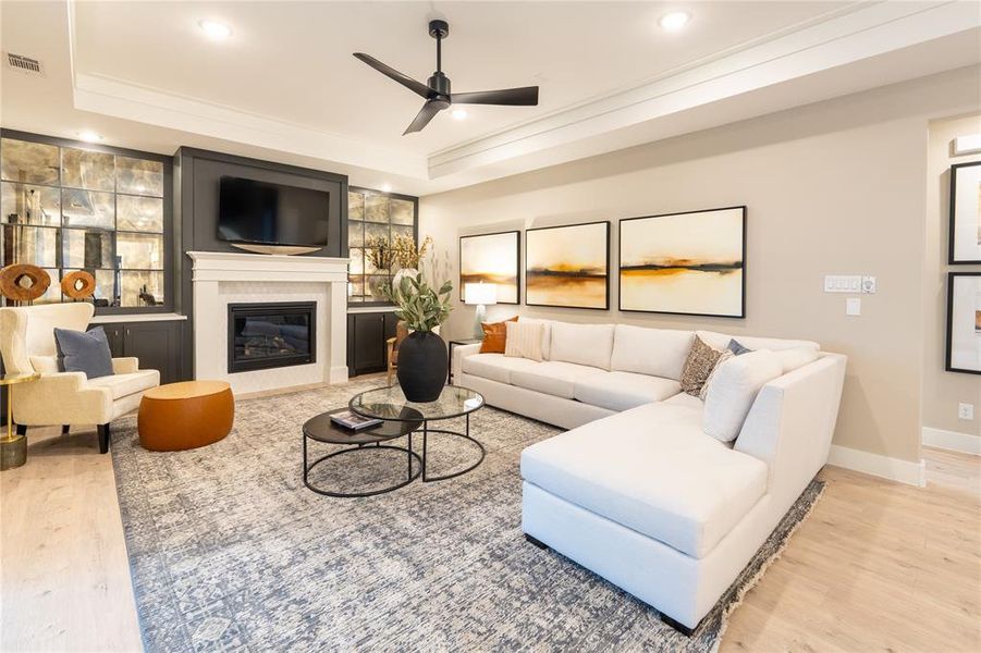 Furnished interior view inside a new home in , Little Elm (Image 16). Furnished interior view inside a new home in , Little Elm (Image 16).