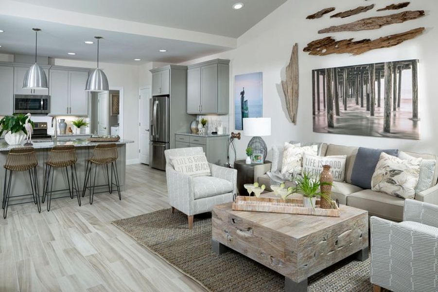 Representative furnished interior of a home built from the Camellia by Minto Communities in Latitude Margaritaville Hilton Head, Hardeeville (Image 4). Representative furnished interior of a home built from the Camellia by Minto Communities in Latitude Margaritaville Hilton Head, Hardeeville (Image 4).