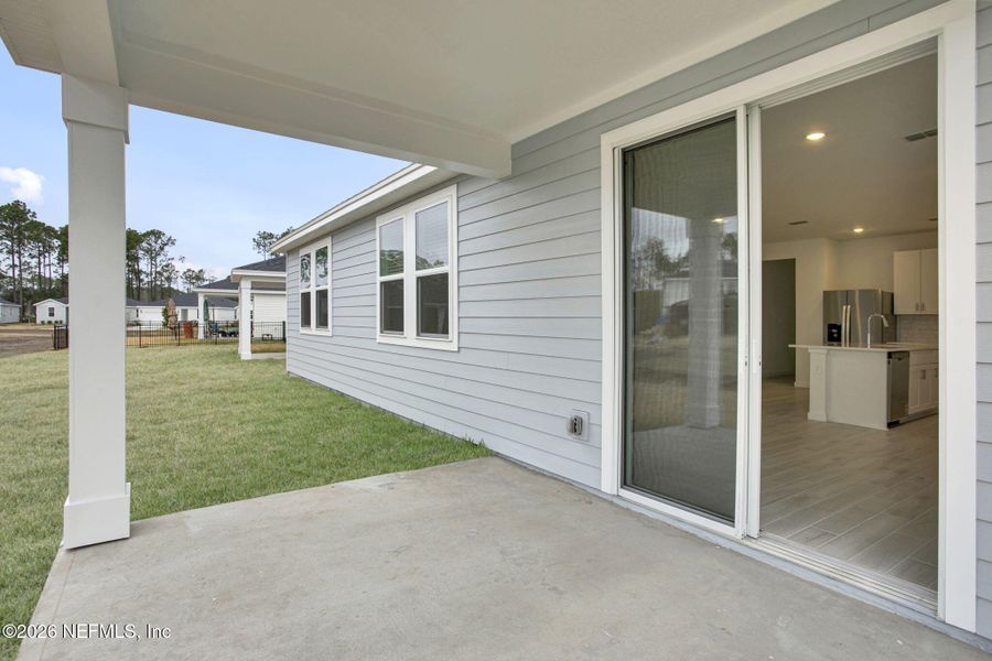 Exterior details and patio area of a home in , Palm Coast (Image 19). Exterior details and patio area of a home in , Palm Coast (Image 19).