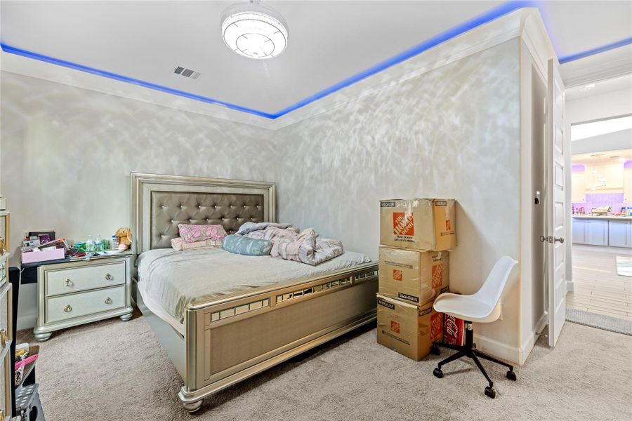 Furnished interior view inside a new home in Fulbrook On Fulshear Creek 60', Fulshear (Image 28). Furnished interior view inside a new home in Fulbrook On Fulshear Creek 60', Fulshear (Image 28).