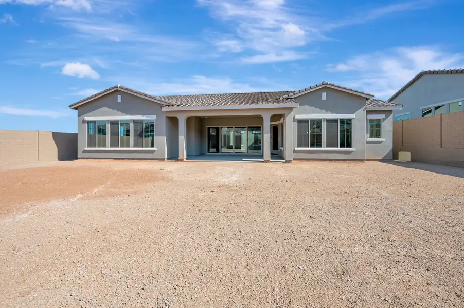 Exterior details and patio area of a home in The Heights at Victory, Buckeye (Image 3).