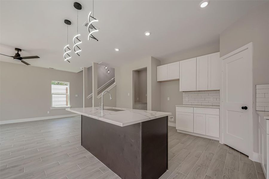 Kitchen with island Kitchen with island