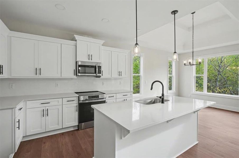 Furnished interior view inside a new home in , Cartersville (Image 5).