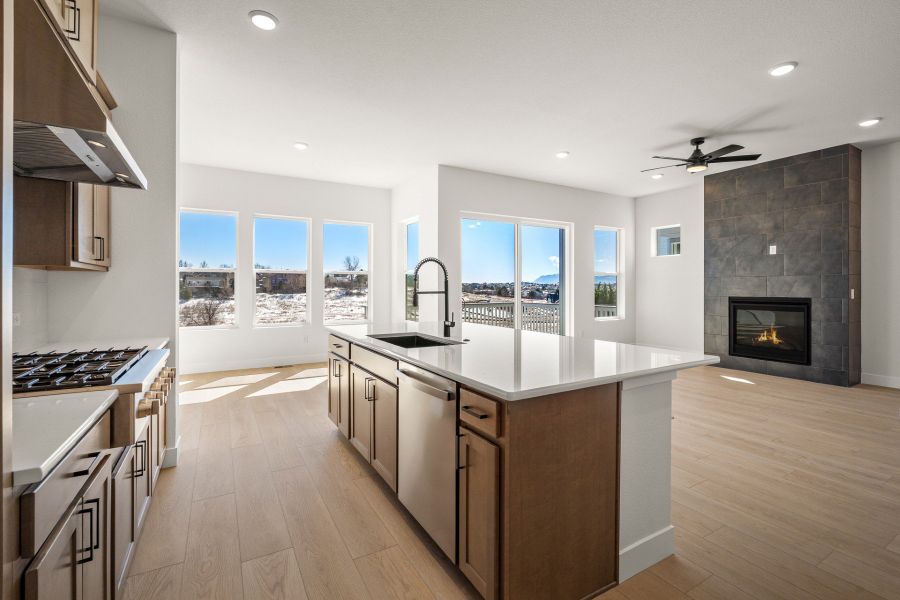 Furnished interior view inside a new home in Trailside at Cottonwood Creek, Colorado Springs (Image 8).