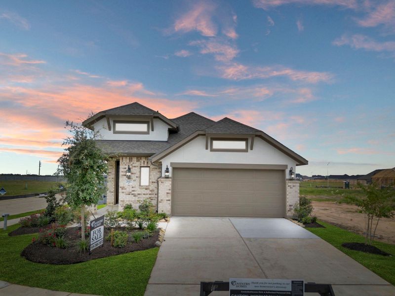 Front exterior of a new home in Jubilee, Hockley, TX, highlighting curb appeal (Image 17).